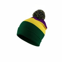 Mardi Gras Knit Hat