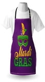 NEW!! 20" X 28" Purple MARDI GRAS Apron