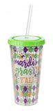 NEW!! 16OZ INSULATED MARDI GRAS CUP