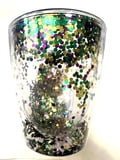 NEW!! 4.5" X 4" D Double Walled Cup w Glitter