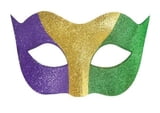 6.5" X 3.25" PGG ADULT GLITTER MASK