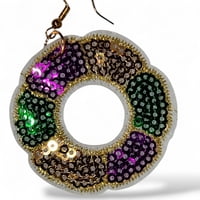 NEW!! King Cake Earring NO FDL IN MIDDLE