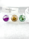 3 Assorted Face Glitter PGG w glue