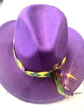 NEW!! 15" X 13" 5.25" Mardi Gras Hat w Sash