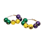 NEW!! 2.5" lG Painted Bead PGG Earrings