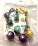NEW!! 2.5" lG Painted Bead PGG Earrings