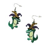 NEW!! 2.5" Acrylic Gator Earrings
