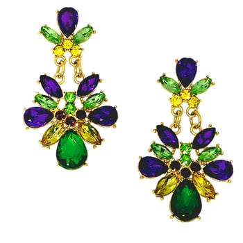 New!! Mardi Gras Jeweled Earrings (Fall 2026 shipping) 4