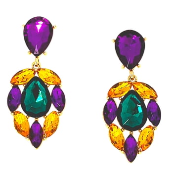 New!! Mardi Gras Jeweled Earrings (Fall 2026 shipping) 5