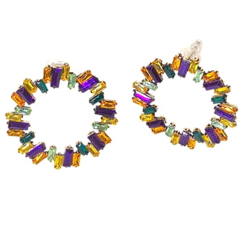 New!! Mardi Gras Jeweled Earrings (Fall 2026 shipping) 6