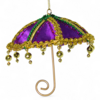 4" Fabric Purple Umbrella Ornament