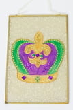 4" x 6" Crackled Crown Wall Decoration