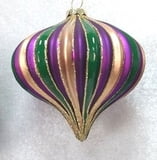 80MM Onion Ornament w PGG Stripes