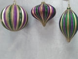 80MM Onion Ornament w PGG Stripes