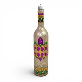 NEW!! 13" Light Up Bottle w Mask and Fleur de Lis Design (Fall 2026 shipping)