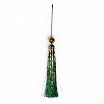 New!! 4" Green Metallic Tassel (Fall 2026 shipping)