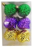 2.5" ASSORTED BX OF 6 PGG ORNAMENTS