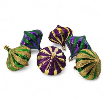 NEW!!! 3.25" Box of 6 Onion Shaped Ornaments