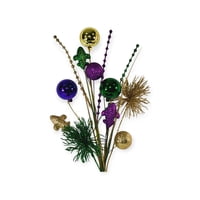 NEW!! Pom Pom Fleur de Lis and Berry Spray