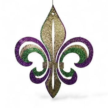 NEW!!MDF Glitter Fleur De Lis