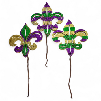 6" x 5.5" 3 Assorted Glitter FDL