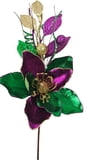 NEW!! 19.75" Magnolia Pick w Leaves and Balls