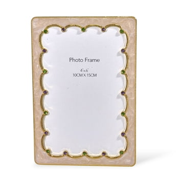 New!! 4x6 Curvy Photo Frame w Crystals (Fall 2026 shipping)