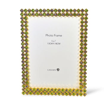 New!! 5x7 Enamel Photo Frame w Crystals (Fall 2026 shipping)