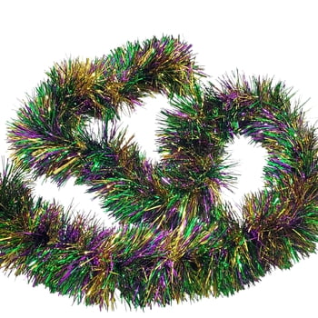 4-155MG 9' Mardi Gras Tinsel Garland