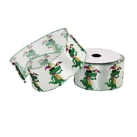 2.5" x 10 yd Glitter Gator Wired Ribbon