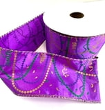 2.5" x 10 yd Mardi Gras Party Ribbon