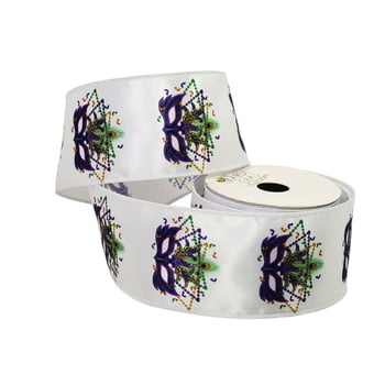 NEW!! White Mysterious Ribbon 2.5" x 10 YD