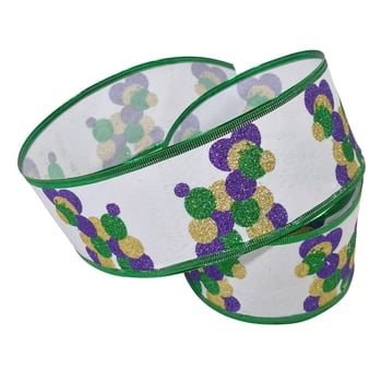 New!! 2.5" X 10' Wired Bead Dog Ribbon (Fall 2026 shipping)