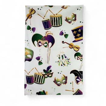 18" x 28" All Things Mardi Gras Kitchen Towel