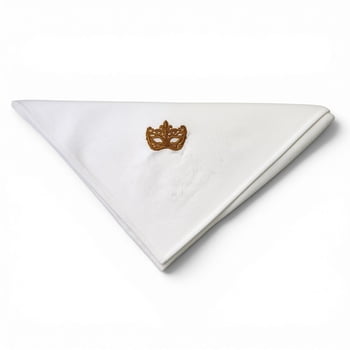 New!! 20" 100% Cotton Embroidered Mask Napkin (Fall 2026 shipping)
