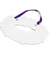 8" x 5.3" MDF King Cake Ornament