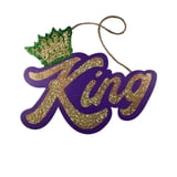 Glitter King MDF Ornament 7.5" x 5.5"