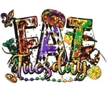 NEW!! 3" Fat Tuesday Magnet