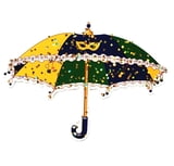 NEW!! 3.5" Mardi Gras Umbrella Magnet