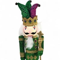 NEW!!16" Glitter Nutcracker Purple and Green Assorted