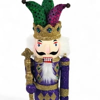 NEW!!16" Glitter Nutcracker Purple and Green Assorted