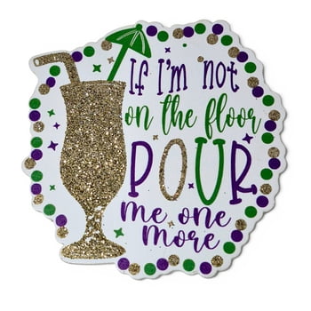 New!! 3" Refrigerator Magnet w Gold Glitter
