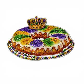 New!! 3" King Cake Magnet