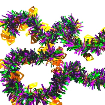 New!! 3.5" X 6.5FT Gold Mask PGG Tinsel Garland (Fall 2026 shipping)