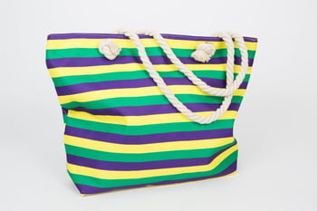 Striped Mardi Gras Bag