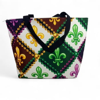 Black and White Criss Cross Rope Bag