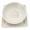 White Fleur de Lis Platter