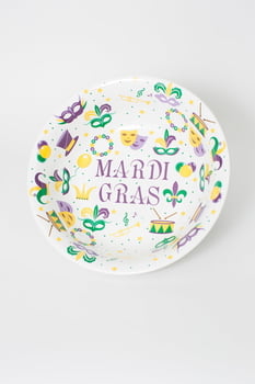 Large Mardi Gras Serving Bowl