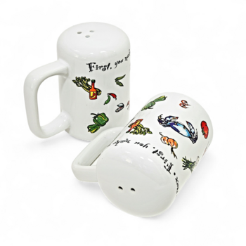 3.5" First You Make a Roux Salt and Pepper Shaker