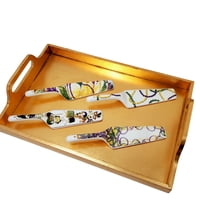 10" X 2.25" ALL THINGS MARDI GRAS Cake Server